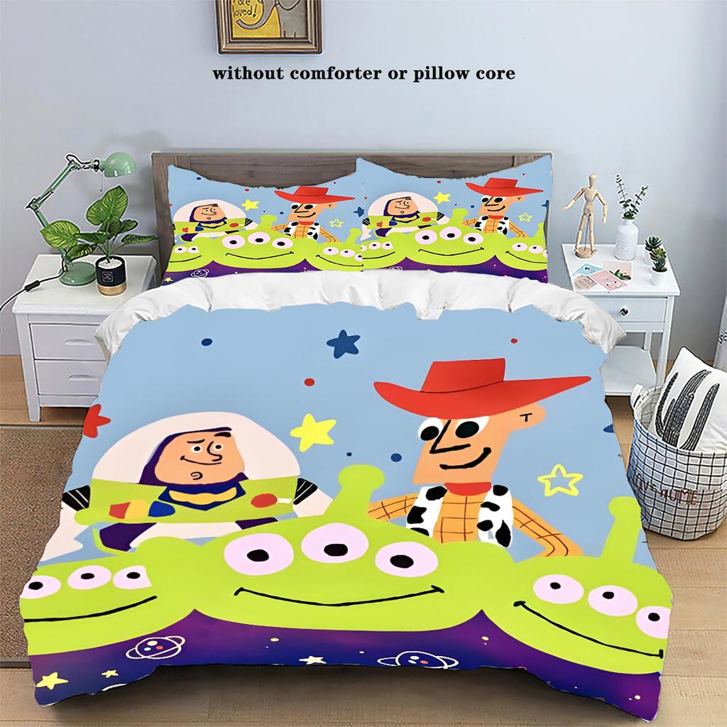 New Design Toy Story Bedding Sets Buzz Lightyear Woody Comforter Cover Bed Cover Duvet Cover Pillow Case 2-3 Pieces Sets