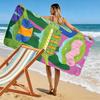 Superworm Print Beach Towel, Large Soft Quick Dry Towel for Beach Camping Swimming