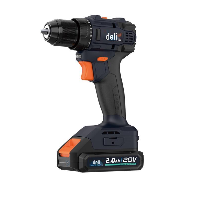 Deli 20V Brushless Cordless Drill CN Plug (adapter Included)