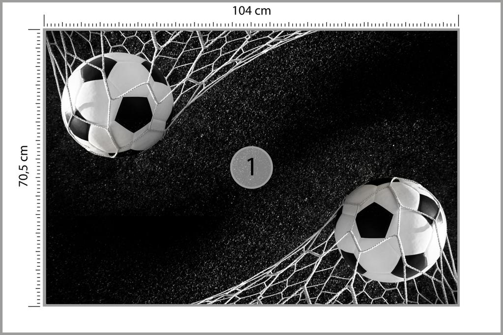 Photomural 3D Soccer Structural Vinyl 104x70.5