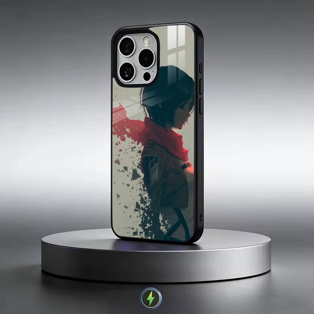 Hot Anime A-Attack On-n Titan Mikasa Phone Case For iPhone17,16,15,14,13,12,11 Plus,Pro Magnetic with Magsafe Wireless Charging