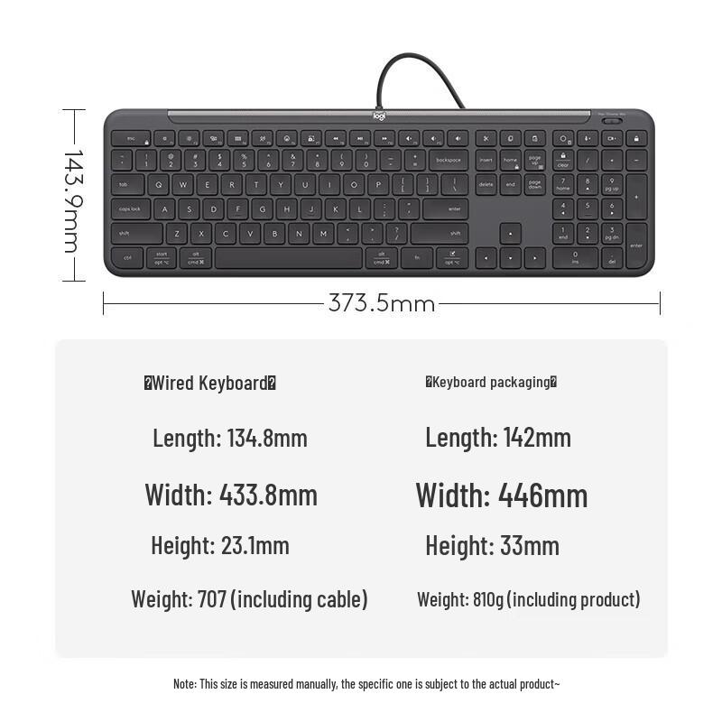 Logitech K620 USB-C Wired Full-Size Business Keyboard