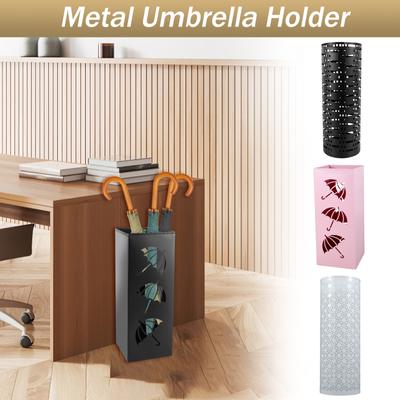 Metal Umbrella Holder Home Entryway Umbrella Stand Rack Decor Bin Multipurpose Walking Sticks Holder for Hotel Office New