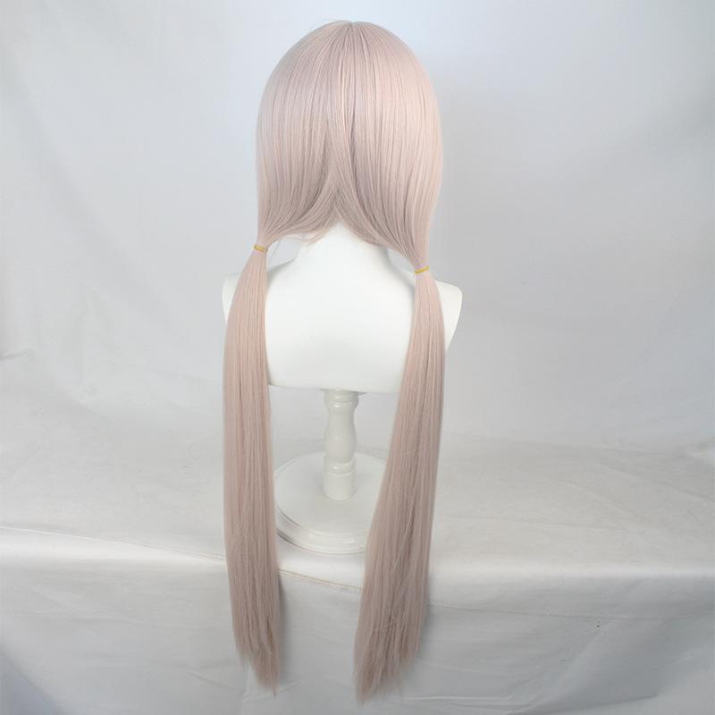 39" Extra Long Pink Twin-Tails Cosplay Wig – Pre-Styled Cat Girl Anime Pigtails with Heat-Resistant Synthetic Hair