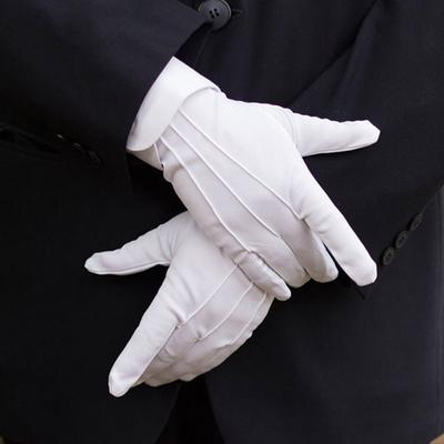 1 Pair Formal Gloves for Tuxedo Honor Guard Parade Inspection Collection Serve