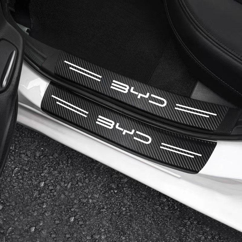 Car Door Sill Stickers Accessories For BYD M6 G3 G5 T3 13 F3 F0 S6 S7 E5 E6 L3 tang yuan atto3 song Covers Accessories Interior