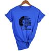 I Am A Strong Melanin Queen Print T Shirt Women Summer T Shirt Clothes African Black