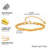 Stainless Steel Mesh Bead Chain Bracelet for Women, Gold Plated Waterproof Bracelets,Unique Jewelry Gift