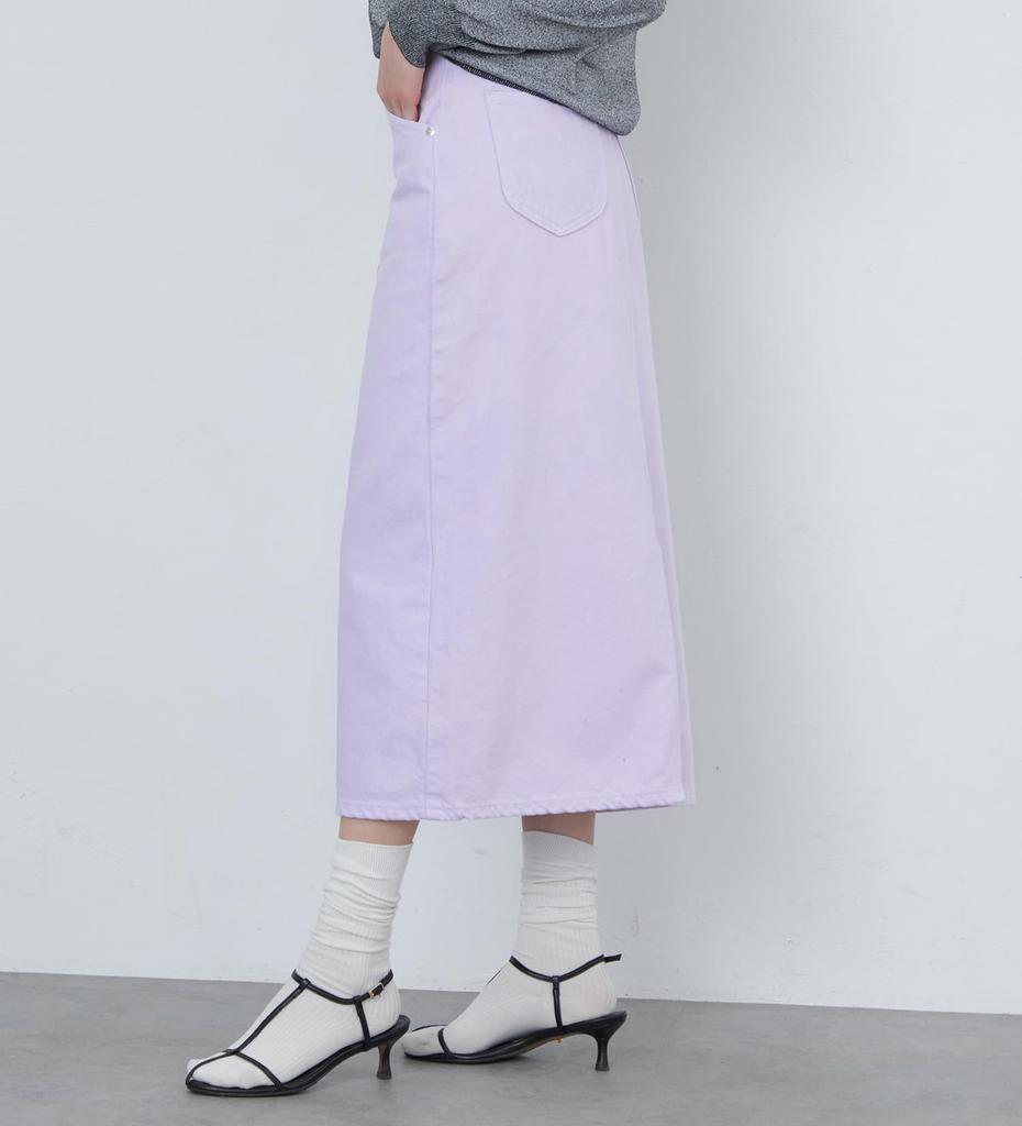 Lee Standard Wardrobe Denim Light Size S Skirt, Spring/Summer, Women's, LL2625-208, Purple,