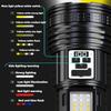 5000MAH Powerful dual light source flashlight built-in 18650 battery rechargeable Type-c flashlight fishing hunting flashlight