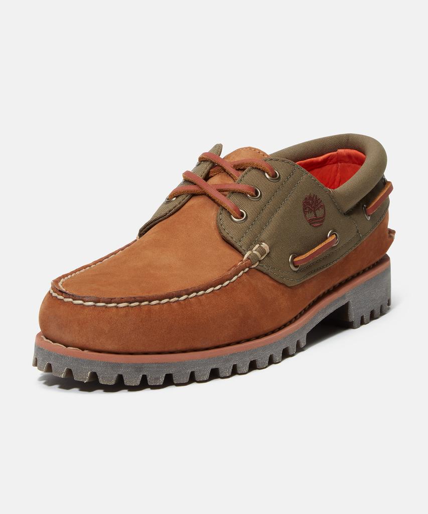 Timberland (Men'S) Authentic Boat Shoes - Medium Brown Nubuck / A6Dxw-Em5