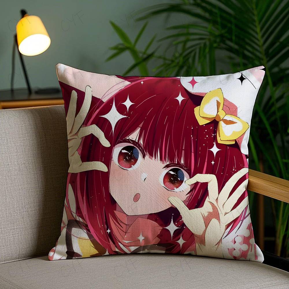 Oshi No Ko K-Kana Arima Anime Pillow Case Safe Custom Photo Pillow, Anti-fade Brushed Fleece Cushion, Maternal & Infant Safe.