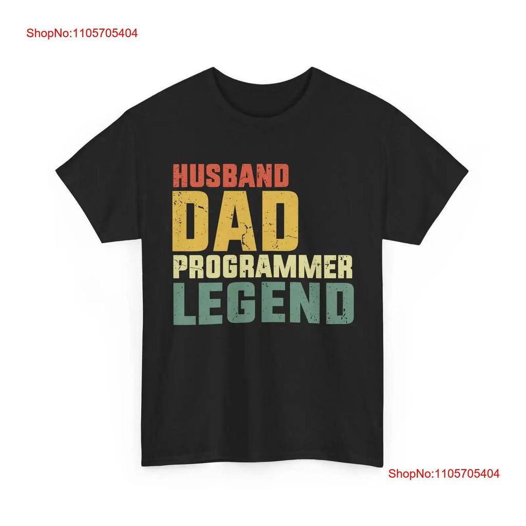 Programmer Dad T Shirt Coder Coding Lovers Computer Engineer Unisex Vintage Fashion Graphic Stretched