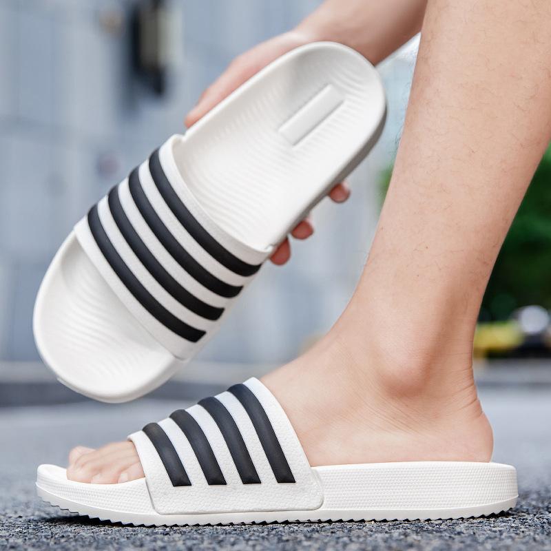 

Slippers men s EVA versatile summer wear one-word drag non-slip deodorant soft bottom casual outdoor cool slippers 50-51 білий