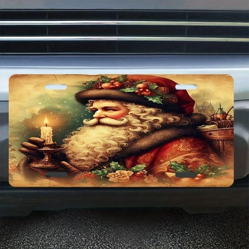 Motorcycle Souvenir License Plate, Metal Auto Wall Decor 15x30cm