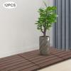 Plăci de Deck Interconectabile, Pachet de 12 Plăci de Podea cu Aspect de Lemn – Plăci Impermeabile de 30x30 cm pentru Balcon, Verandă, Interior și Exterior