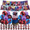 Spiderman Into The Spiderverse Birthday Party Flag Pulling Set Decoration