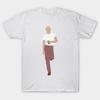 Men Black Print T-shirt Dazed And Confused No-Cut Heat Transfer Print Cotton Tshirt