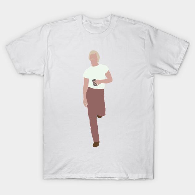 

Men Black Print T-shirt Dazed And Confused No-Cut Transfer Paper Print Cotton Tshirt XL
