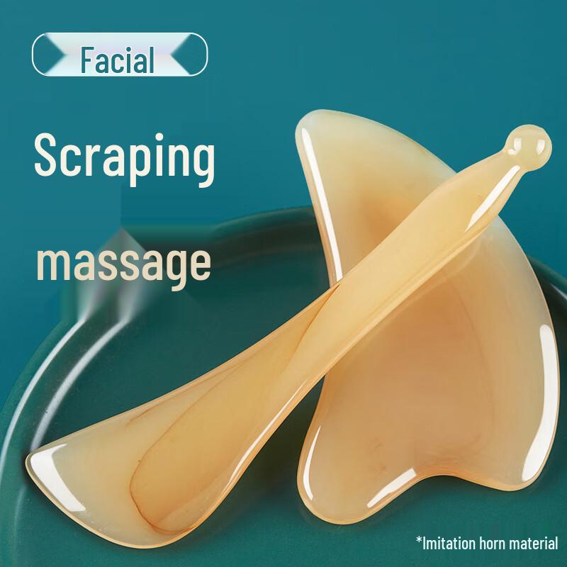 Imitation Ox Horn Gua Sha and Meridian Stick Set