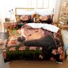 Hot Cartoon Zombie Land Saga Themed Bedding Kit Breathable Zipper Duvet Cover Pillowcases Cozy Home Bedroom Decoration