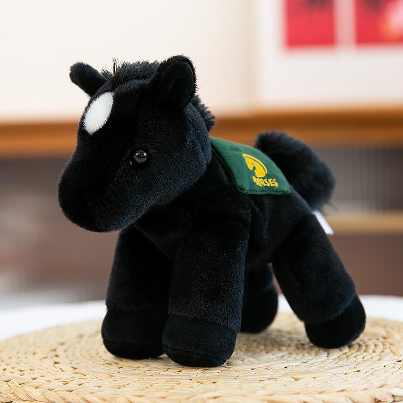 Year of the Horse mascot plush toy saddle pony palm treasure table companion ornament zodiac horse gift grab machine doll