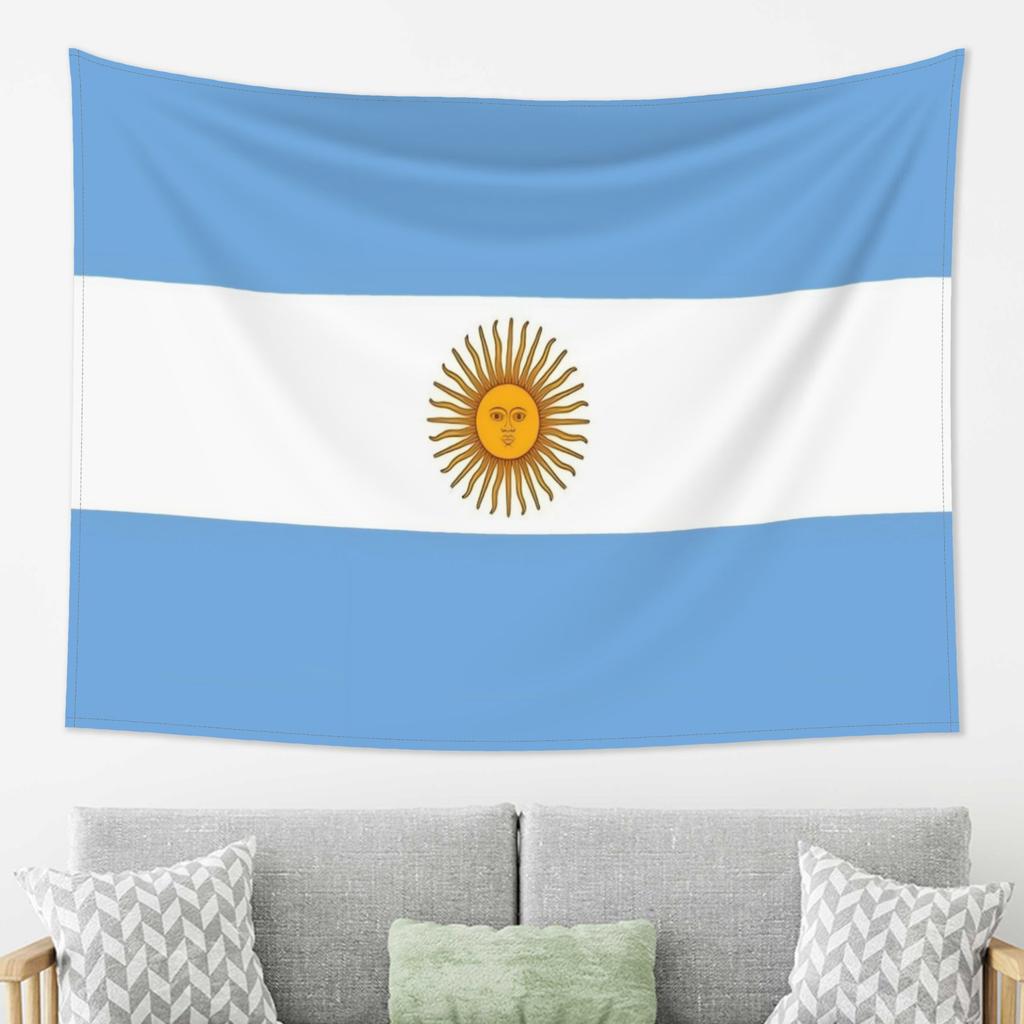 Coperta Decorativa Bandiera Argentina Resistente allo Sbiadimento per Camera da Letto, Dormitorio, Sfondo per Fotografia Live, Regalo Ideale