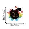 50 KUSOV Nálepky Čierna Mačka Vtipné Kreslené Mačacie Meme Nálepky Kawaii Čiernobiela Sada Nálepiek na Fľaše s Vodou Notebook Batožinu