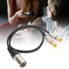 Patch Cable XLR Male To 2RCA Audio Splitter Cable Y-Splitter Adapter  Microphone
