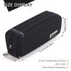 Large Capacity Pencil Case 3 Compartment Pouch Pen Bag for School Teen Girl Boy Men Women,Black