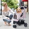 Wangmao Pet 3 Dog For Cats and For Multiple Front Wheel Rotates Rear Wheel Easy To For Nursing Pet Load Capacity 15kg Cart, Folding, Wheels, Stroller,