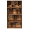 Bookshelf Reclaimed Wood Look 80x30x152 cm Engineered Wood