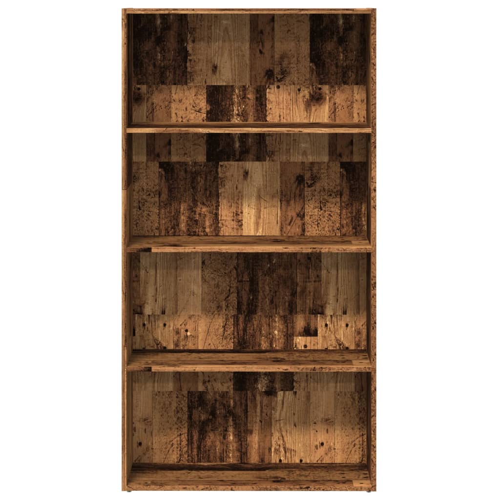 Bookshelf Reclaimed Wood Look 80x30x152 cm Engineered Wood