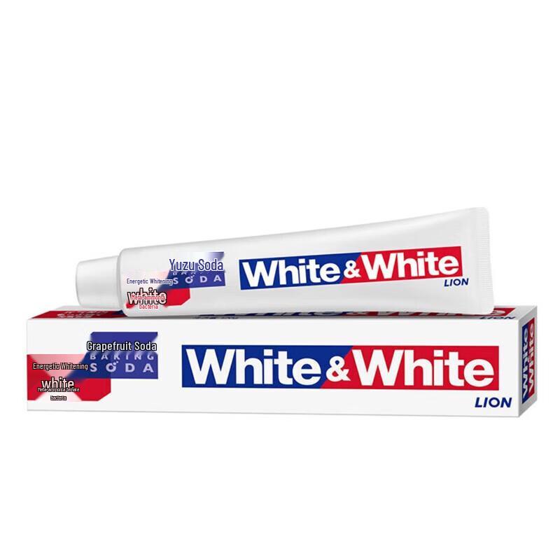 Lion White&White Grapefruit Baking Soda Whitening Toothpaste