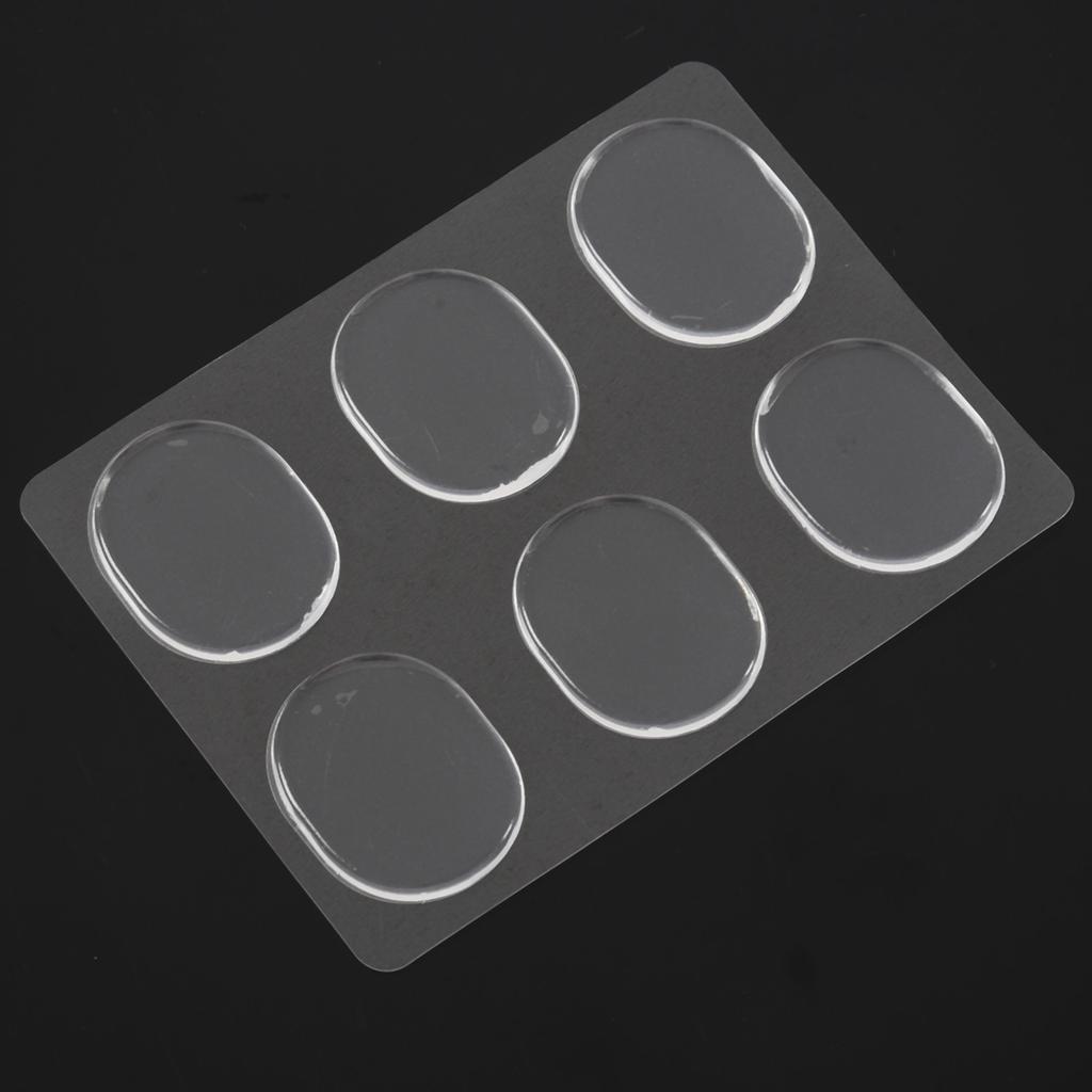 Klassisch-18 Stück Snare Drum Dämpfer Pad Trommel Dämpfer Gel Pads Snare Tom Trommel Schalldämpfer Transparente Schlagzeug Zubehör(Transparent)