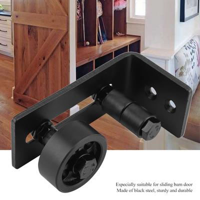 Odolné vedenie dverí z čiernej ocele pre posuvné dvere do stodoly s 8 možnosťami inštalácie