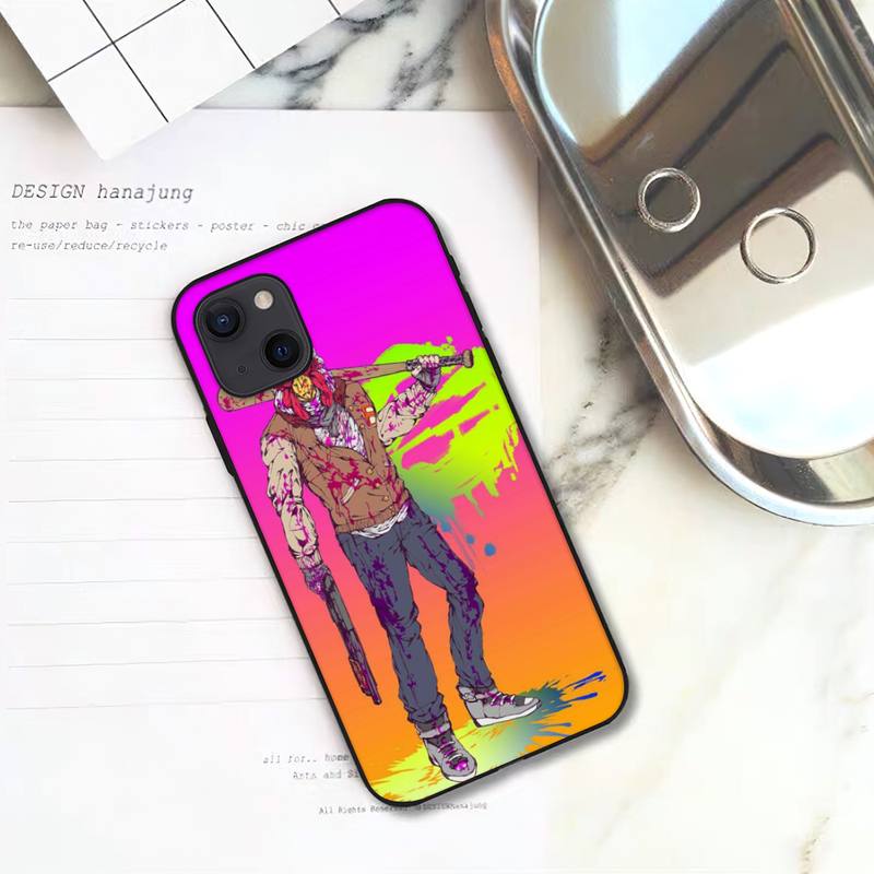 Hotline Miami Game Phone Case For iPhone 11 12 Mini 13 14 15 Pro XS Max X Plus SE XR Shell