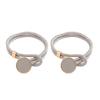 1 Pair Practical Curtain Tieback Exquisite Reusable Wear-resistant No Hooks Required Curtain Buckle Punch Free for Hotel