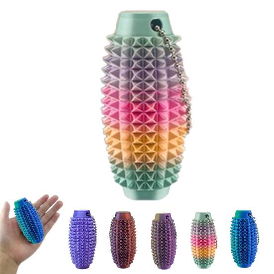 

Fidget STIM Tool Focus Stress Relief Compact Design Backpack Attachment Fidget Commuting різнокольоровий