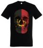 CLASSIC ANGOLA SKULL FLAG T-Shirt Mens Womens Tees Top - Banner Flag Biker MC Club