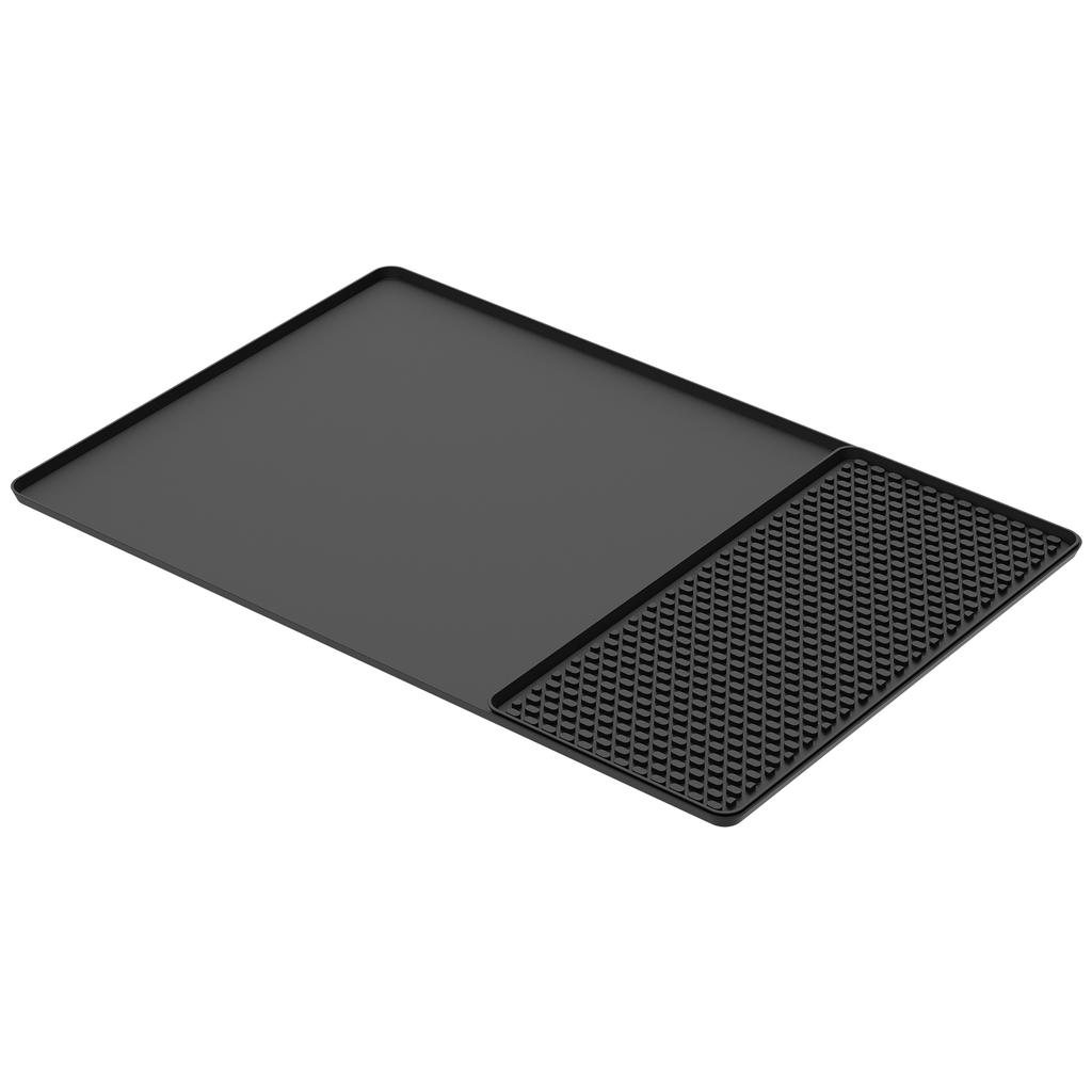 1 Pc Silicone Coffee Mat Detachable Espresso Machine Mat Multi-purpose Dish Drying Pad Non-Slip Bar Mats for Countertops Kitchen