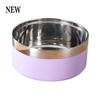 Custom Stainless Steel Dog Cat Bowl Double Vacuum Feeding Pet Bowl Large Capacity Dog Food Water Bowl Dog Accessories Puppy
