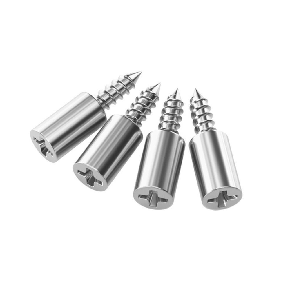 20pcs Nonslip Cross Self-tapping Screw Rubber Sleeve Glass Partition Nails Home Wardrobe