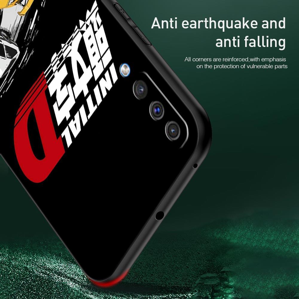 Initial D Car Phone Case for Samsung Galaxy A56 A36 A26 A16 A34 A24 A42 A22 A20 A12 A40 A30 A10 5G Soft TPU Cover Shell Fundas