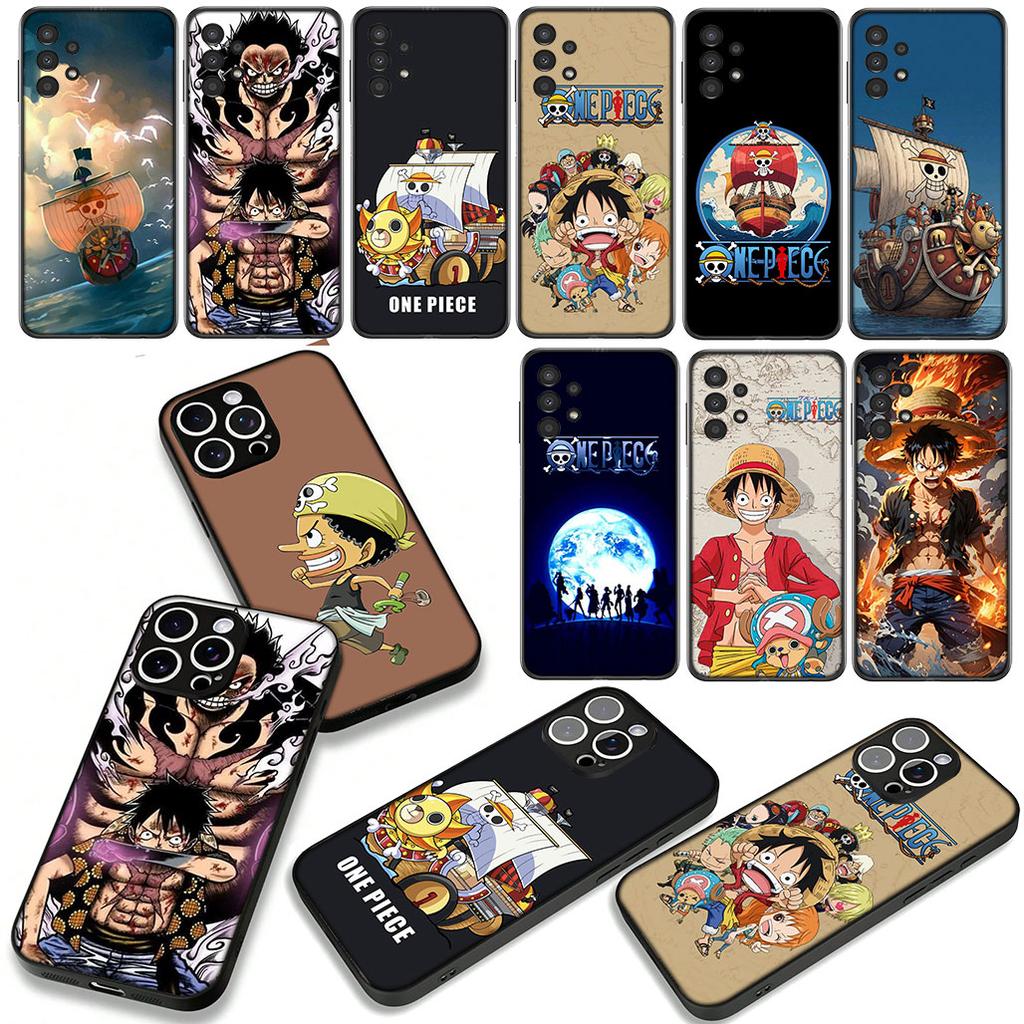 Phone Cover Thousand Sunny Luffy One Piece Casing for Apple iPhone 16 15 14 Plus 13 12 Mini 17 Pro Max + ProMax 16E Air 15+ Case