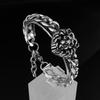 1PC Vintage Stainless Steel Lion Tiger Bracelet for Men Animal Jewelry Durable Stylish Mens Accessory