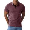 Summer Polo-neck Casual Fashion Pullover Tee Male Short Sleeve Patchwork All-match Top Men Pocket T-shirt