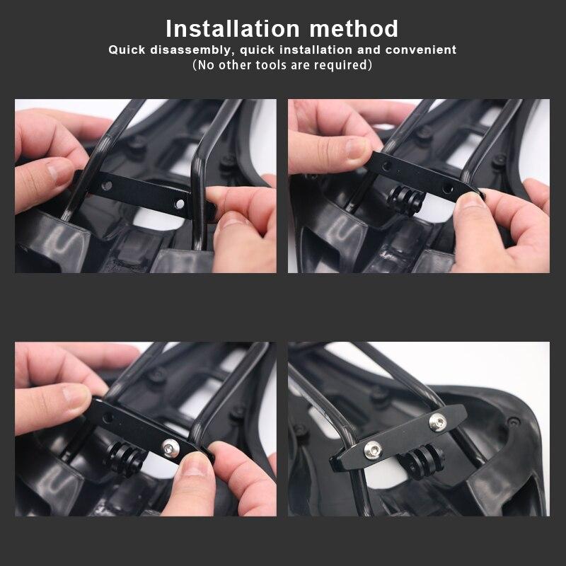 Bicycle Seat Mount Tripod Holder Bike Aluminum Alloy Bracket Adapter Clamp For Gopro Hero 5/4/3 Camera Cycling Camera Stabilizer