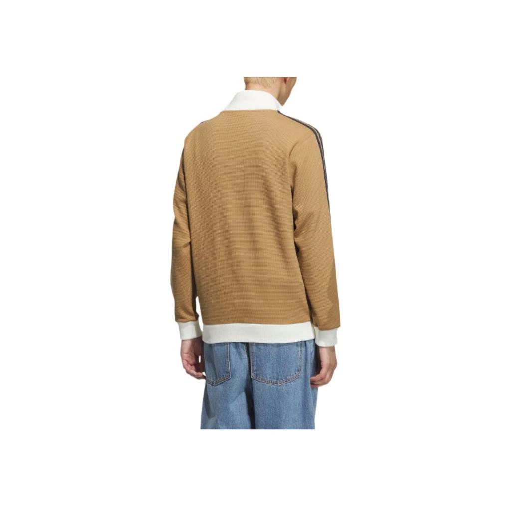 adidas Giacca da tuta Originals Confortevole a maniche lunghe Giacca Unisex Marrone deserto KB8952