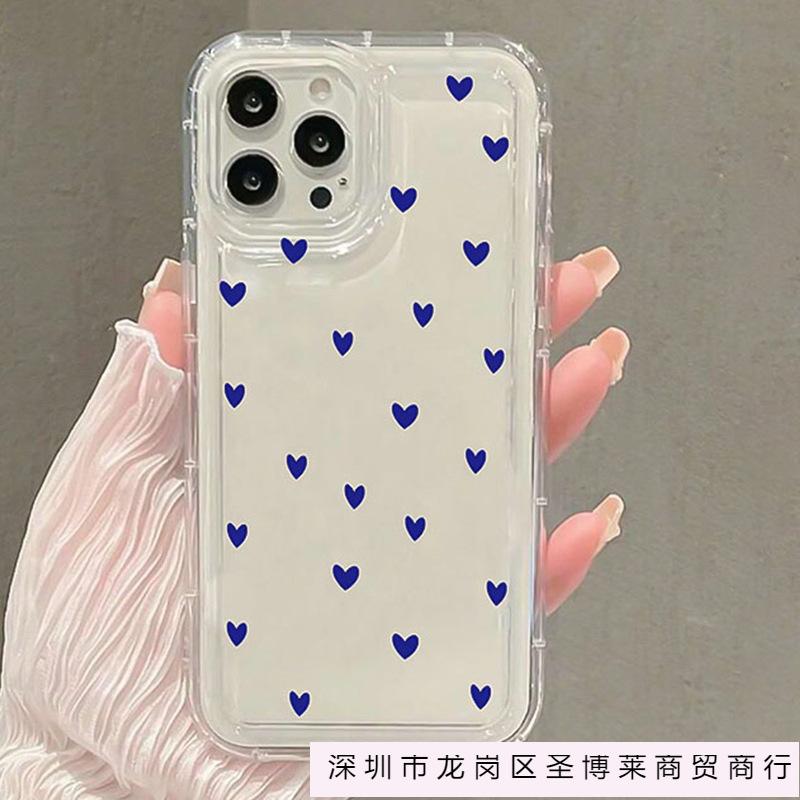 Full-screen Minimalist Heart Design Suitable for iPhone 11/12/13/14/15 PRO MAX, Apple 16 Airbag Shockproof X/XS